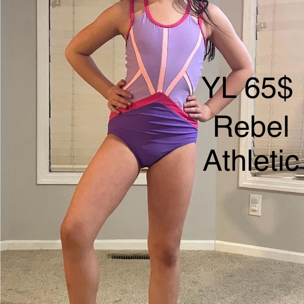 REBEL ATHLETIC DANCE LEO' Purple and Pink Leotard